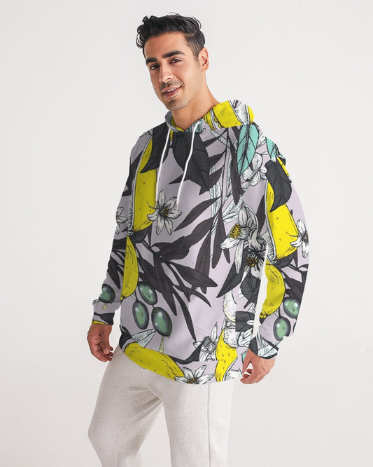 Floral Yellow & Green Men's Hoodie